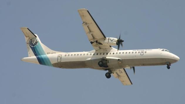 A twin-engined turboprop ATR-72 Aseman Airlines plane that crashed in central Iran is seen in Dubai, United Arab Emirates. The ATR-72 twin-engine plane, in service since 1993, flew early Sunday from Mehrabad airport towards the city of Yasuj, some 500 kilometres to the south.The plane’s emergency locator transmitter was reportedly not functioning, which  added to the difficulty in locating the wreckage. (REUTERS) 