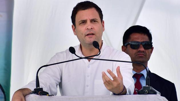 Rahul Gandhi addresses an election campaign rally, ahead of Meghalaya Assembly polls at Mendhipathar in North Garo Hills district on Tuesday. (PTI Photo) Rahul Gandhi addresses an election campaign rally, ahead of Meghalaya Assembly polls at Mendhipathar in North Garo Hills district on Tuesday. (PTI Photo)
