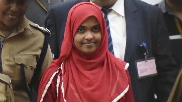 Hadiya, who was born Akhila and a Hindu, has filed an affidavit in the Supreme Court stating she converted to Islam of her free will. (Vipin Kumar/HT Photo) Hadiya, who was born Akhila and a Hindu, has filed an affidavit in the Supreme Court stating she converted to Islam of her free will. (Vipin Kumar/HT Photo)
