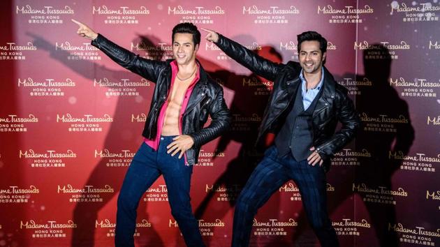 Varun Dhawan (R) poses with his wax figure at the Madame Tussauds Wax Museum in Hong Kong. (AFP) Varun Dhawan (R) poses with his wax figure at the Madame Tussauds Wax Museum in Hong Kong. (AFP)