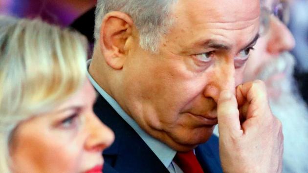 Israeli Prime Minister Benjamin Netanyahu at an inauguration ceremony for a new emergency room at the Barzilai Hospital in the Ashkelon on February 20, 2018. (AFP Photo) Israeli Prime Minister Benjamin Netanyahu at an inauguration ceremony for a new emergency room at the Barzilai Hospital in the Ashkelon on February 20, 2018. (AFP Photo)