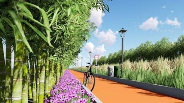 The 36-km cycling track will be the longest in India.(HT File)