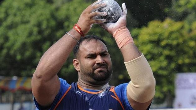 Men's shot putter Inderjeet Singh was caught in the doping net in 2016. (HT Photo)