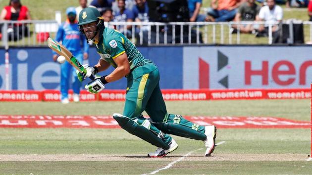 Faf Du Plessis, who suffered a finger injury, is doubtful for South Africa’s upcoming Test series against Australia.(REUTERS)