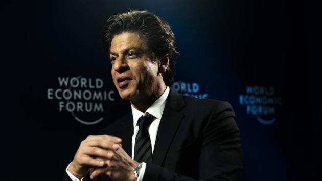 Shah Rukh Khan poses for a photo after an interview with the Associated Press during the World Economic Forum, WEF, in Davos, Switzerland, Tuesday, Jan. 23, 2018.(AP)
