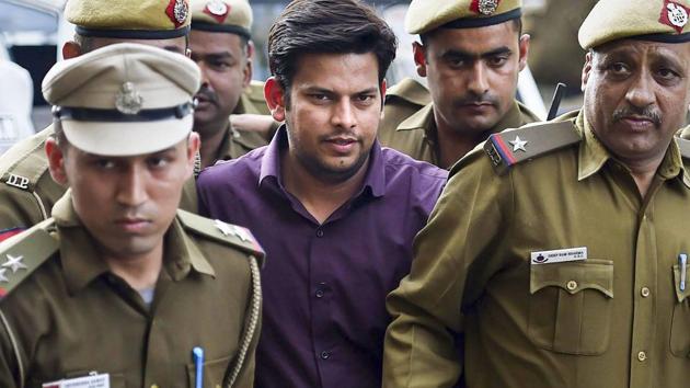 AAP MLA Prakash Jarwal being produced at Tees Hazari Court in connection with alleged assault on Delhi chief secretary, in New Delhi, on Wednesday. (PTI Photo) AAP MLA Prakash Jarwal being produced at Tees Hazari Court in connection with alleged assault on Delhi chief secretary, in New Delhi, on Wednesday. (PTI Photo)