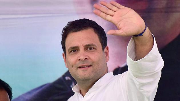 Congress president Rahul Gandhi at an election campaign rally in North Garo Hills district on Tuesday. (PTI Photo) Congress president Rahul Gandhi at an election campaign rally in North Garo Hills district on Tuesday. (PTI Photo)