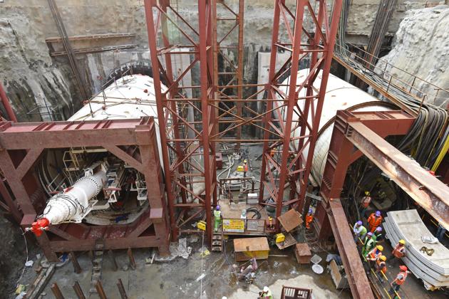 500 Metres Of Tunnelling For Mumbai Metro Complete As Sixth Tunnel Boring Machine Arrives Hindustan Times For the entire metro 3 corridor, around 40,000 concrete rings were cast in 65 moulds. sixth tunnel boring machine arrives
