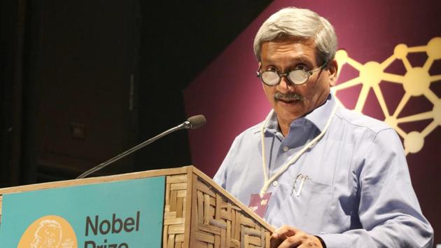 Goa chief minister Manohar Parrikar at an event in Panaji earlier this month. Parrikar is being treated for pancreatic ailment at the Lilavati Hospital in Mumbai. (HT file) Goa chief minister Manohar Parrikar at an event in Panaji earlier this month. Parrikar is being treated for pancreatic ailment at the Lilavati Hospital in Mumbai. (HT file)