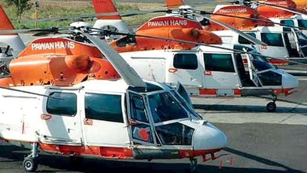 A Pawan Hans helicopter. (Picture courtesy: Pawan Hans official site) A Pawan Hans helicopter. (Picture courtesy: Pawan Hans official site)