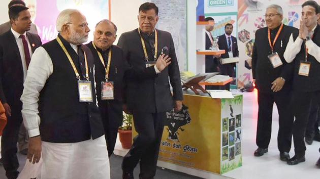 Prime Minister Narendra Modi after the inauguration of the Investors Summit 2018 in Lucknow on Wednesday. (PTI Photo) Prime Minister Narendra Modi after the inauguration of the Investors Summit 2018 in Lucknow on Wednesday. (PTI Photo)