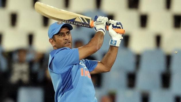 MS Dhoni in action during the second T20 cricket match between South Africa and India at Centurion Park in Pretoria, South Africa.(AP)