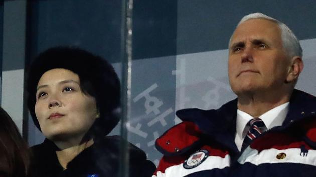 US Vice President Mike Pence (R) and North Korea's Kim Jong Un’s sister Kim Yo Jong attend the opening ceremony of the Pyeongchang 2018 Winter Olympic Games at the Pyeongchang Stadium. (AFP File Photo) US Vice President Mike Pence (R) and North Korea's Kim Jong Un’s sister Kim Yo Jong attend the opening ceremony of the Pyeongchang 2018 Winter Olympic Games at the Pyeongchang Stadium. (AFP File Photo)