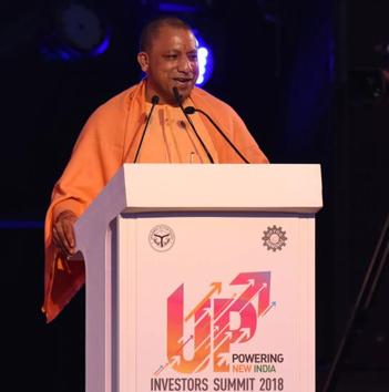 Speaking at the UP Investors’ Summit, Yogi announced that 1,045 MoUs, worth Rs 4.28 lakh crore, had already been signed by the state government. (Subhankar Chakraborty/HT Photo) Speaking at the UP Investors’ Summit, Yogi announced that 1,045 MoUs, worth Rs 4.28 lakh crore, had already been signed by the state government. (Subhankar Chakraborty/HT Photo)