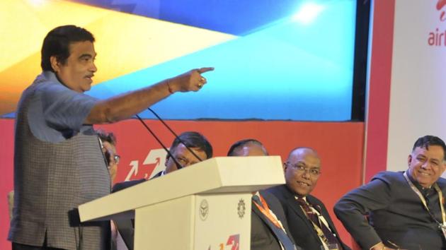 Gadkari said his ministry was ready to help UP in all possible ways, provided land was made available for the road projects. (HT Photo) Gadkari said his ministry was ready to help UP in all possible ways, provided land was made available for the road projects. (HT Photo)