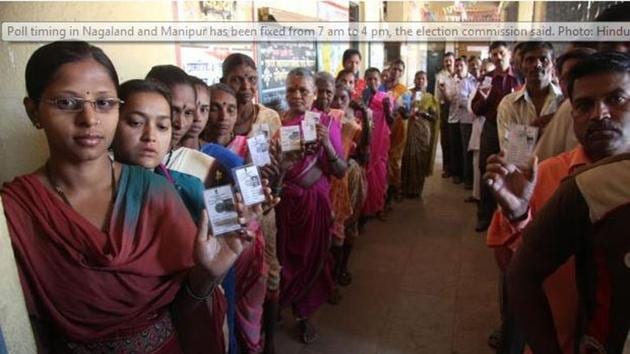 Polling in Meghalaya and Nagaland will be held on February 27.(HT File Photo)