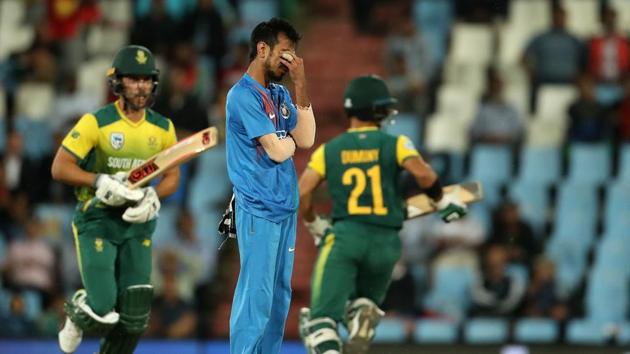 Yuzvendra Chahal had a horror day as South Africa defeated India by six wickets in the Centurion Twenty20 International to stay alive in the three-match series. (BCCI)