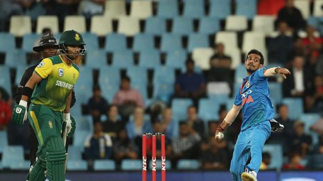Yuzvendra Chahal conceded 64 runs off four overs, the worst bowling figures by an Indian in Twenty20 Internationals. (BCCI)