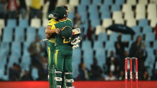 JP Duminy’s 10th fifty helped South Africa achieve a six-wicket win and stay alive in the three-match series. (BCCI)