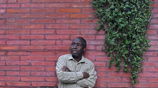 Kenyan writer Ngugi Wa Thiong’o , a titan of world literature, at the India Habitat Centre in New Delhi . He is in Delhi for the ILF Samanvay Translations Series 2018 .(Anushree Fadnavis/ HT Photo)