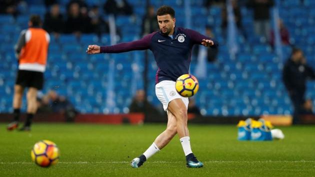 Kyle Walker is hoping to help Manchester City to League Cup success when they take on Arsenal in the final on Sunday.(REUTERS) Kyle Walker is hoping to help Manchester City to League Cup success when they take on Arsenal in the final on Sunday.(REUTERS)