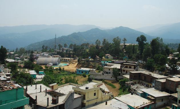 A view of Gairsain town. (HT File Photo.) A view of Gairsain town. (HT File Photo.)