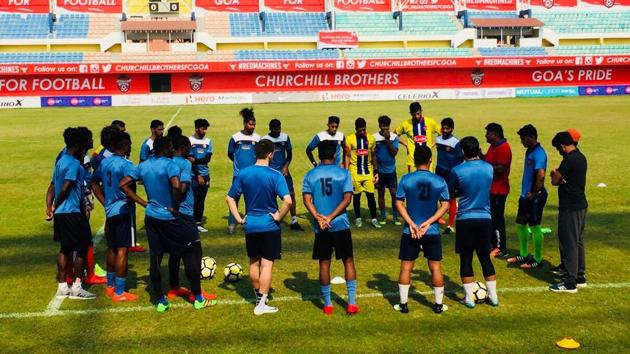 Churchill Brothers take on Gokulam Kerala in the I-League on Saturday.(AIFF)