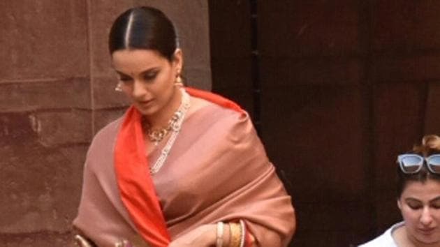 Kangana Ranaut shooting for Manikarnika at Junagarh Fort in Bikaner. (IANS) Kangana Ranaut shooting for Manikarnika at Junagarh Fort in Bikaner. (IANS)