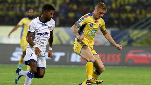 Chennaiyin FC and Kerala Blasters missed out on some key chances as their Indian Super League game ended in a 0-0 draw.(ISL / SPORTZPICS)