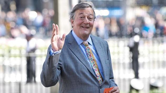 Actor Stephen Fry arrives for a Service of Thanksgiving for the life and work of Lord Snowdon at Westminster Abbey in London. Actor Stephen Fry arrives for a Service of Thanksgiving for the life and work of Lord Snowdon at Westminster Abbey in London.