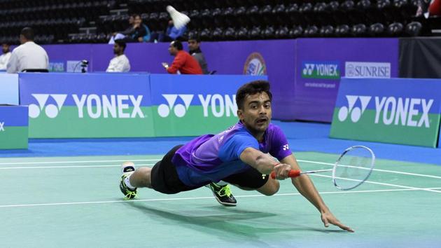 Sameer Verma has entered the men’s singles semi-finals of the Swiss Open.(HT Photo)