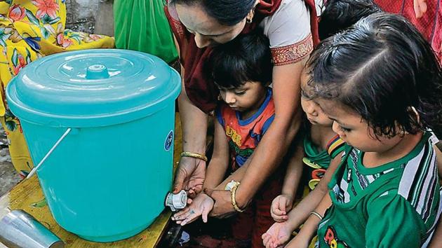 Handwashing with soap and water prevents the transmission of bacteria that cause diarrhoea, show several studies, while using oral rehydration can prevent hospitalisation. (Mujeeb Faruqui/HT file photo) Handwashing with soap and water prevents the transmission of bacteria that cause diarrhoea, show several studies, while using oral rehydration can prevent hospitalisation. (Mujeeb Faruqui/HT file photo)