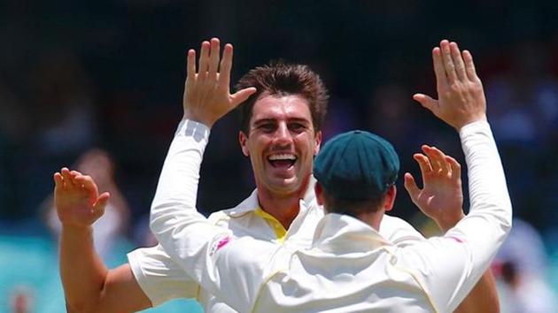 Pat Cummins led a spirited lower-order batting for Australians against South Africa A in a warm-up match. (REUTERS) Pat Cummins led a spirited lower-order batting for Australians against South Africa A in a warm-up match. (REUTERS)