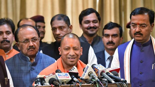 Some claimants for Rajya Sabha seats are now ministers in the Yogi Adityanath government. (PTI File Photo) Some claimants for Rajya Sabha seats are now ministers in the Yogi Adityanath government. (PTI File Photo)