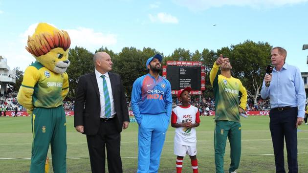 Rohit Sharma was appointed the captain after Virat Kohli was ruled out due to a back stiffness. South Africa won the toss and chose to bowl. (BCCI) 