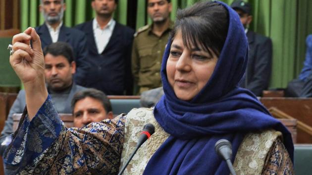 Jammu and Kashmir CM Mehbooba Mufti Sayeed had come under fire after her cousin was selected for the post of executive officer of the state’s Khadi and Village Industries Board (KVIB).(PTI) Jammu and Kashmir CM Mehbooba Mufti Sayeed had come under fire after her cousin was selected for the post of executive officer of the state’s Khadi and Village Industries Board (KVIB).(PTI)