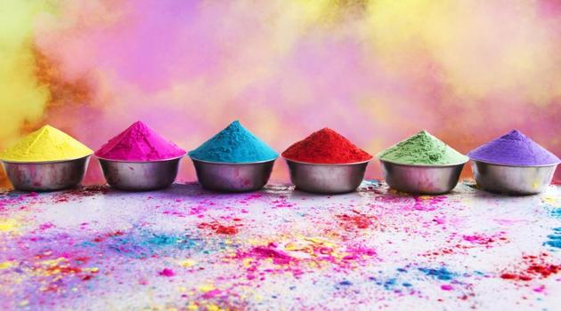 During Holi, people smear colours on each other’s faces and indulge in a feast celebrating a plentiful harvest.(Shutterstock)