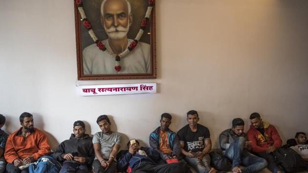 Participants rest before the competition begins. (Satish Bate/HT Photo)