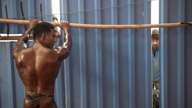 The competition was conducted in 10 weight groups, with the first five getting cash awards. (Satish Bate/HT Photo)