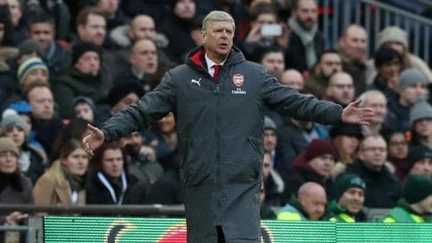 Arsenal FC manager Arsene Wenger said Vincent Kompany’s goal in the second half should have been ruled offside by the Video Assistant Referee (VAR).(Action Images via Reuters) Arsenal FC manager Arsene Wenger said Vincent Kompany’s goal in the second half should have been ruled offside by the Video Assistant Referee (VAR).(Action Images via Reuters)