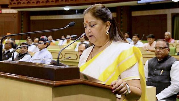 CM Vasundhara Raje said the Rajasthan government had given away about Rs 62,000 crore as crop loans to farmers by February 15, and by the end of this year, crop loans would reach nearly Rs 80,000 crore. (PTI) CM Vasundhara Raje said the Rajasthan government had given away about Rs 62,000 crore as crop loans to farmers by February 15, and by the end of this year, crop loans would reach nearly Rs 80,000 crore. (PTI)