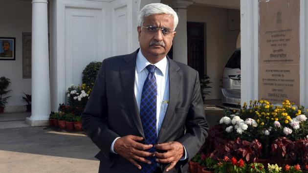 Before coming, Anshu Prakash sent a letter to the CM, urging him to ensure ‘proper decorum’ at the meeting.(Sonu Mehta/HT PHOTO) Before coming, Anshu Prakash sent a letter to the CM, urging him to ensure ‘proper decorum’ at the meeting.(Sonu Mehta/HT PHOTO)