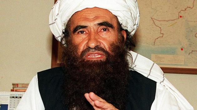 In this photograph taken on October 19, 2001, founder of the Haqqani network Maulvi Jalaluddin Haqqani, gestures as he speaks with a group of media representatives in Pakistan's city of Islamabad.(AFP File Photo) In this photograph taken on October 19, 2001, founder of the Haqqani network Maulvi Jalaluddin Haqqani, gestures as he speaks with a group of media representatives in Pakistan's city of Islamabad.(AFP File Photo)