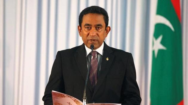 Abdulla Yameen takes his oath as the President of Maldives during a swearing-in ceremony at the parliament in Male November 17, 2013. (Reuters File Photo) Abdulla Yameen takes his oath as the President of Maldives during a swearing-in ceremony at the parliament in Male November 17, 2013. (Reuters File Photo)