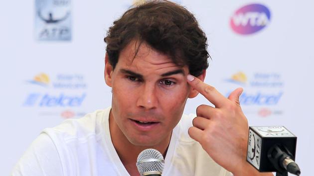 Rafael Nadal will return from injury to take part in the ATP Mexico Open tennis tournament.(AFP)