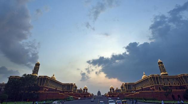 An illuminated North and South Block in New Delhi. (Ravi Choudhary/HT File Photo) An illuminated North and South Block in New Delhi. (Ravi Choudhary/HT File Photo)