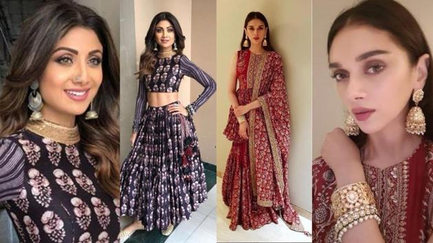 Shilpa shetty traditional clearance dresses