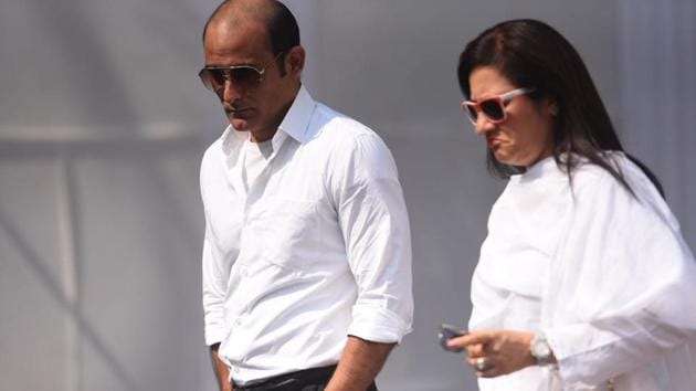 Akshaye Khanna, who worked with Sridevi in her last Bollywood release Mom reached the sports club in Lokhandwala to pay tributes to the late actor. Condolences have poured in since the sudden death of the actress who redefined the importance of the female lead in India’s largely male-dominated film industry. (Satish Bate / HT Photo) 