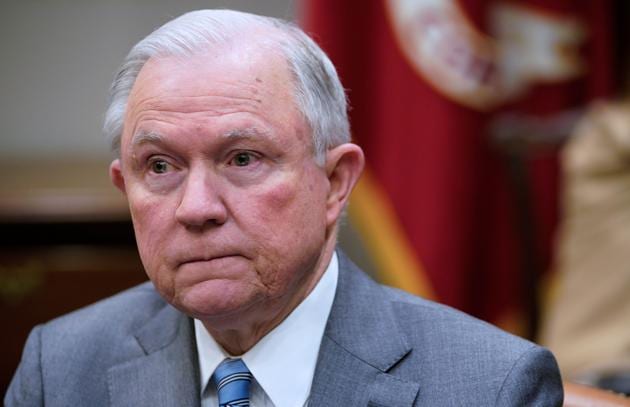 File photo of US attorney general Jeff Sessions. (AFP) File photo of US attorney general Jeff Sessions. (AFP)