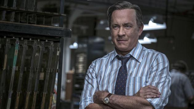 In this image released by 20th Century Fox, Tom Hanks portrays Ben Bradlee in a scene from The Post. (AP) In this image released by 20th Century Fox, Tom Hanks portrays Ben Bradlee in a scene from The Post. (AP)